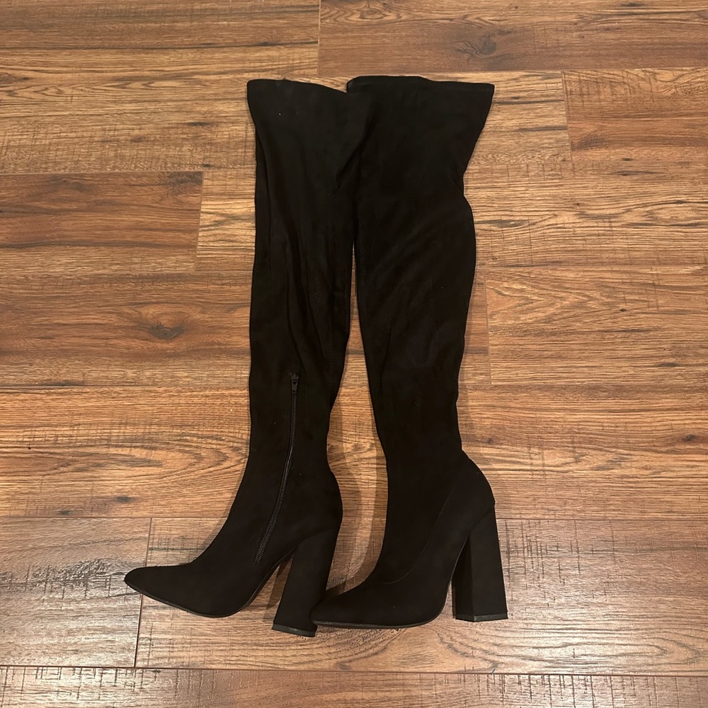 Misguided thigh high boots